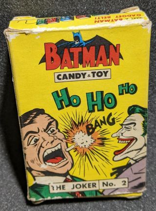 Vintage 1966 Batman Candy & Toy Box (only) Dc Comics With The Joker