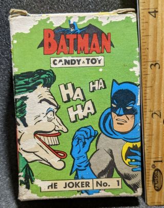 Vintage 1966 Batman Candy & Toy Box (only) DC Comics With The Joker 3
