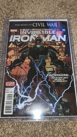 Invincible Iron - Man 9 - 1st Print - Marvel Comics 2016 Nm,  1st App.  Riri Williams