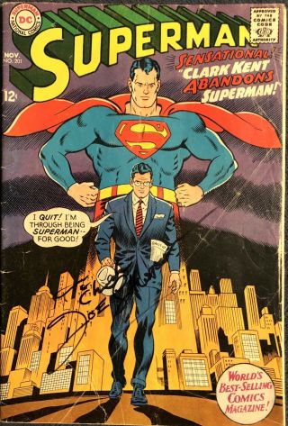 Joe Shuster Signed Superman Comic Book