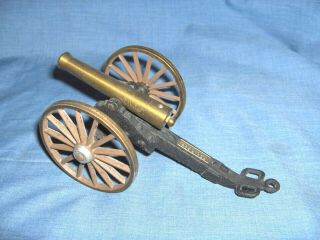 736 - Miniature Brass Barrel Civil War Cannon - Pea Ridge Nat 
