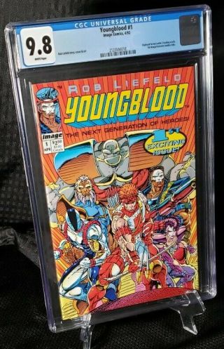 Youngblood 1 Cgc 9.  8 White Pages 1992 Rob Liefield Image Comics