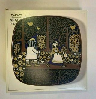 Kalevala Annual Plate,  1977,  Vintage Collectible by Arabia of Finland 3