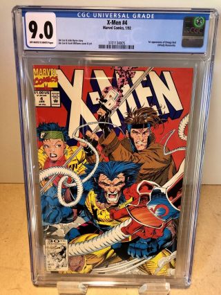 Marvel X - Men 4 Cgc 9.  0 1st Appearance Of Omega Red Jim Lee & John Byrne