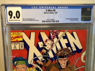 Marvel X - Men 4 CGC 9.  0 1st Appearance of Omega Red Jim Lee & John Byrne 2
