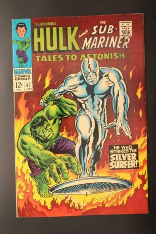 Tales To Astonish 93 - - Sub - Mariner Incredible Hulk Marvel Comics