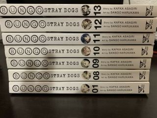 Bungo Stray Dogs Vol 1,  8 - 13 English Manga Graphic Novels Set