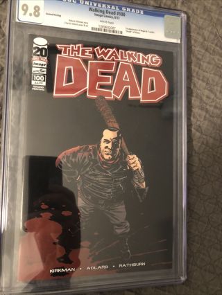 The Walking Dead Comic 100 (2nd Print) Rare Cgc 9.  8