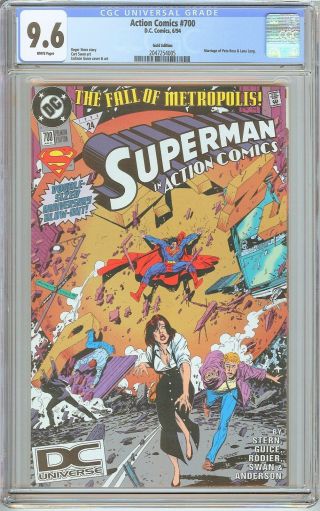 Action Comics 700 Cgc 9.  6 White Pages (1994) 2047254005 Gold Edition