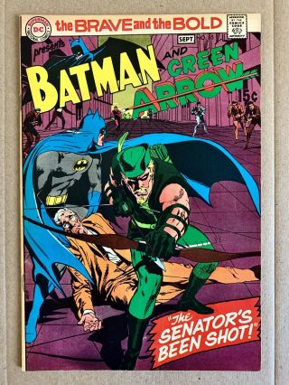 Brave And The Bold 85 (7.  0 Fn/vf) - 1st Green Arrow Costume (1969)