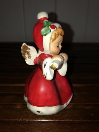Napcoware Vintage Christmas Angel Playing The Flute Musical Figurine ’ed X - 7258 2