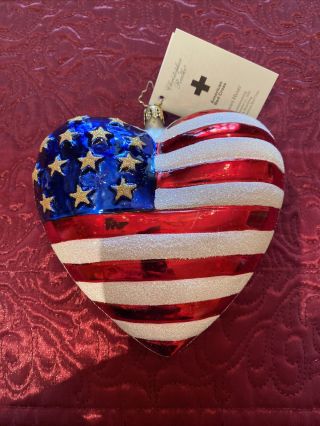 Christopher Radko Brave Heart Christmas Ornament