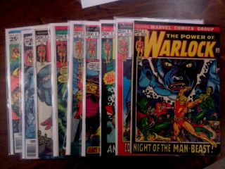 Warlock 1 - 14 (aug 1972,  Marvel) Mid/high Grade 9 Book Set