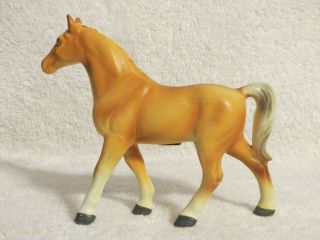 Vintage Golden Brown Victoria Ceramics Horse Figurine 4.  25 inch Made in Japan 2
