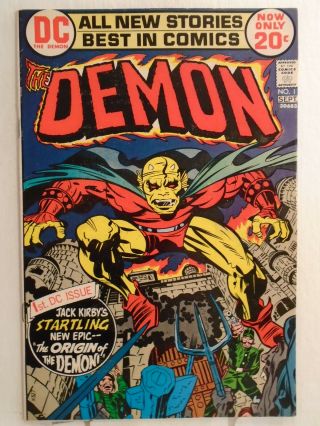 Dc Comics The Demon 1 (1972) Origin & 1st Appearance Of The Demon (etrigan)