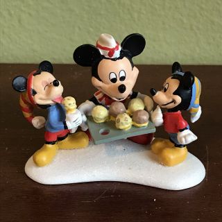 Disney Dept 56 Mickey Serving Ice Cream,  Mickey’s Merry Christmas Village