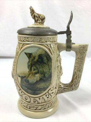 Vtg 1997 Avon Tribute To The North American Wolf Stein 93039 Made In Brazil