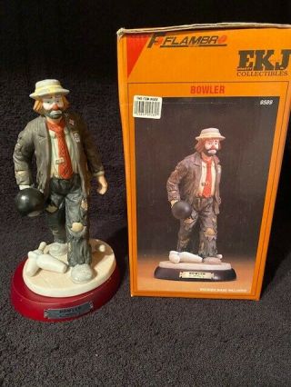 Emmett Kelly Jr Bowler Professional Series With Stand And Box