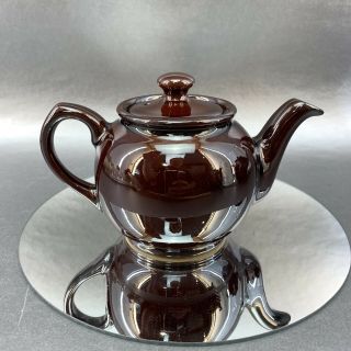 Sadler Vintage Iridescent Brown Betty 2 Cup Teapot Pottery Tea England 843