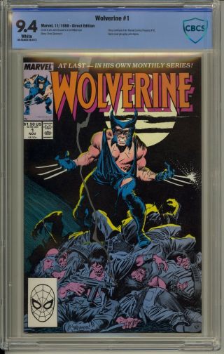 Wolverine 1 1988 Cbcs 9.  4 White Pages