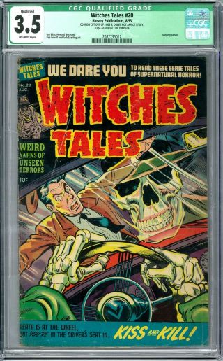 Witches Tales 20 Cgc 3.  5 (ow) Lee Elias Art