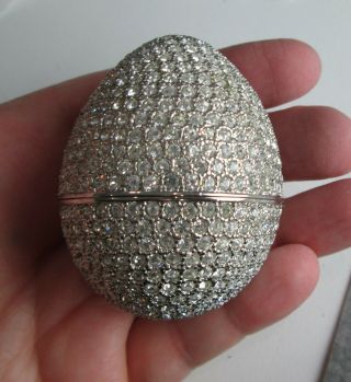 Rucinni Egg Shaped Jeweled Trinket Box With Swarovski Crystals