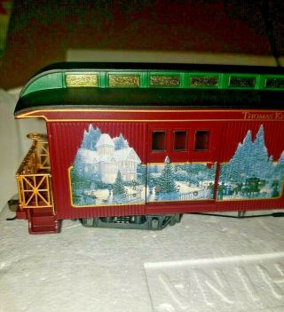Thomas Kinkade Hawthorne Village Christmas Express Train Studio Car Bachmann 3