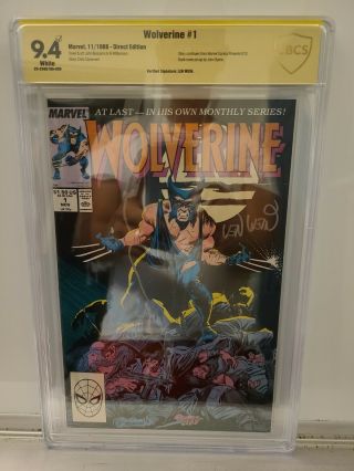Wolverine 1 1988 Cbcs 9.  4✔ Signed By Late Creator Len Wein Not Cgc Hulk 181