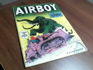 Airboy Comic Vol 7 5 1950 Monsters From The Ice Elephant Art 52pgs Fn,