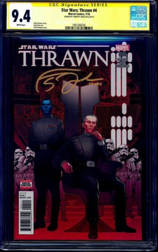 Star Wars Thrawn Cgc 9.  4 Ss Signed Timothy Zahn
