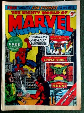 Look: The Mighty World Of Marvel 1972 - No.  3 - 1972 Comic Book,  Gift