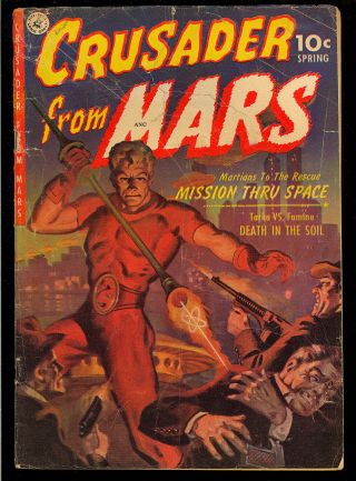 Crusader From Mars 1 Pre - Code Golden Age Ziff - Davis Comic 1952 Gd - Vg