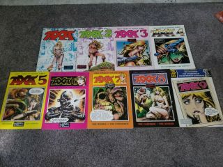 Axa First American Edition Series Comics 1,  2,  3,  4,  5,  6,  8,  9