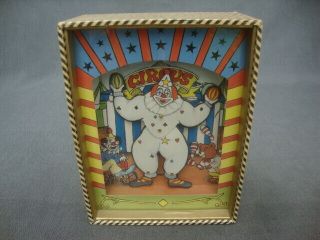 Vintage Westland Music Box Dancing/dancer Circus Clown Wind Up Jiggling