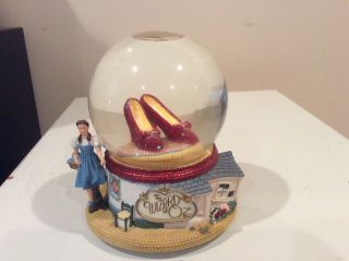 The San Francisco Music Box Company The Wizard Of Oz Ruby Slippers Water Globe