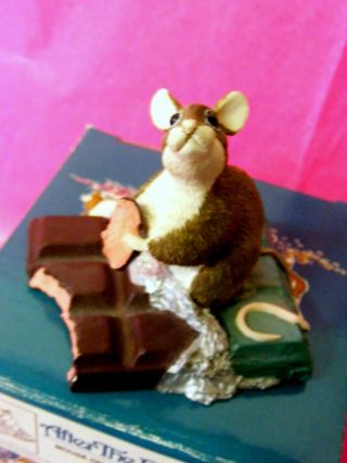 Vtg.  1994 " After The Party " Mouse On Chocolate Bar By Munro: Mm/10200