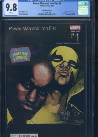 Power Man & Iron Fist 1 Cgc 9.  8 Hip Hop Variant Cover