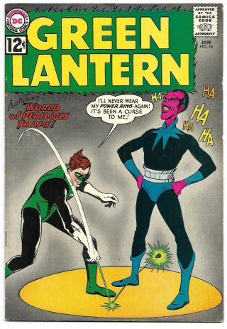 Green Lantern 18 F/vf 7.  0 4th Sinestro Classic Gil Kane Art Bright Colors