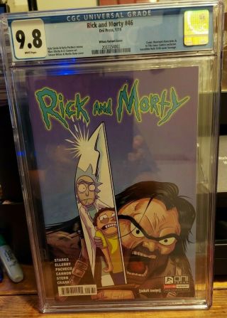 Rick And Morty 46 Wilcox Variant Cover Cgc 9.  8