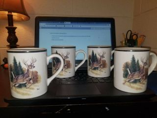 Bass Pro Shops Mug With Whitetail Deer By Al Agnew