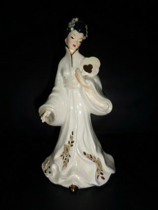 Vintage Josef Originals Figurine Geisha Girl Lady 11 " Tall Rhinestones