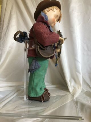 13” Hummel Goebel Porcelain Doll Fiddler Boy With Violin 3