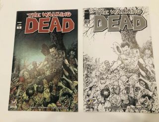 The Walking Dead 1 Wizard World Louisville Variant Color & B&w Set Nm