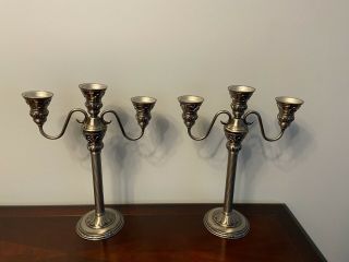 Partylite Classic Creations Satin Silver Candlelabra Triple Votive Candle Holder