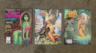Marvel Swimsuit Special 3 Issues 1991 1992 1993 Rogue Comic
