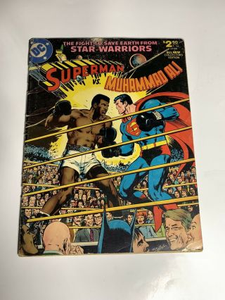 Collectors Edition Superman Vs.  Muhammad Ali Large Comic Whitman Comic,  1978