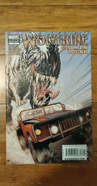 Wolverine 71 Rare 2nd Print Variant Old Man Logan Venomized T - Rex Nm -