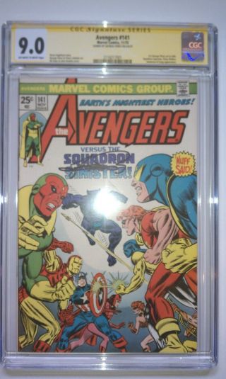 Avengers 141 Cgc 9.  0 Comic 1975 Signed By George Perez 1st Perez