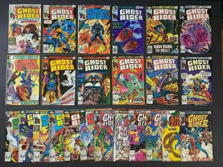 Run Of (24) Ghost Rider (1977 - 83) 27 - 79 Marvel Comics Store Stock Others Listed