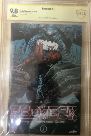 Redneck 1 Cbcs 9.  8 Image Comics,  Signed By Donny Cates